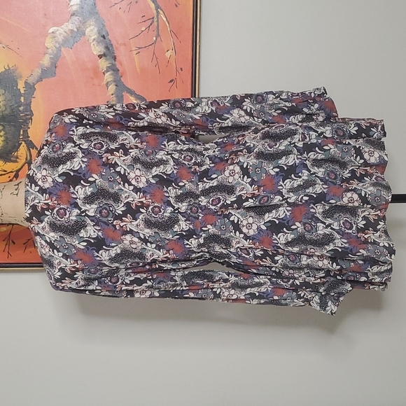 Free People Stealing Fire Floral Boho Henley Dress Size Medium - Picture 5 of 12